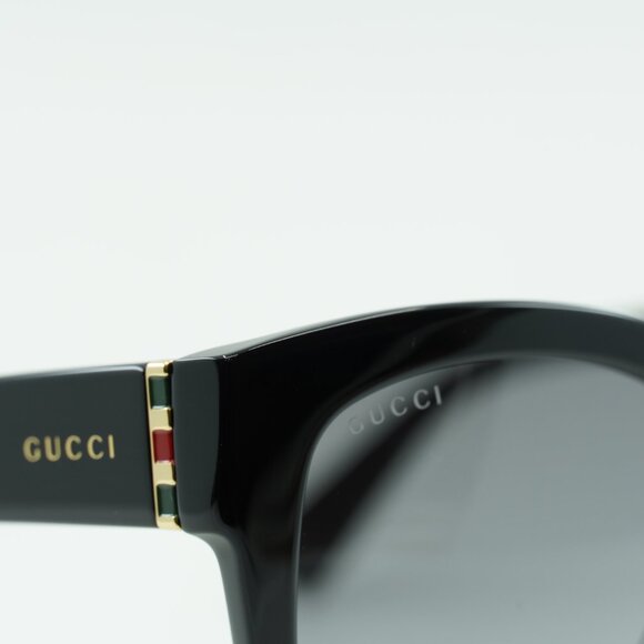 Gucci GG0459S 001 Cat Eye Sunglasses - Black\Grey - Picture 9 of 11